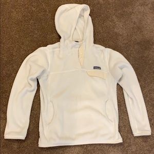 Cream Patagonia fleece coat
